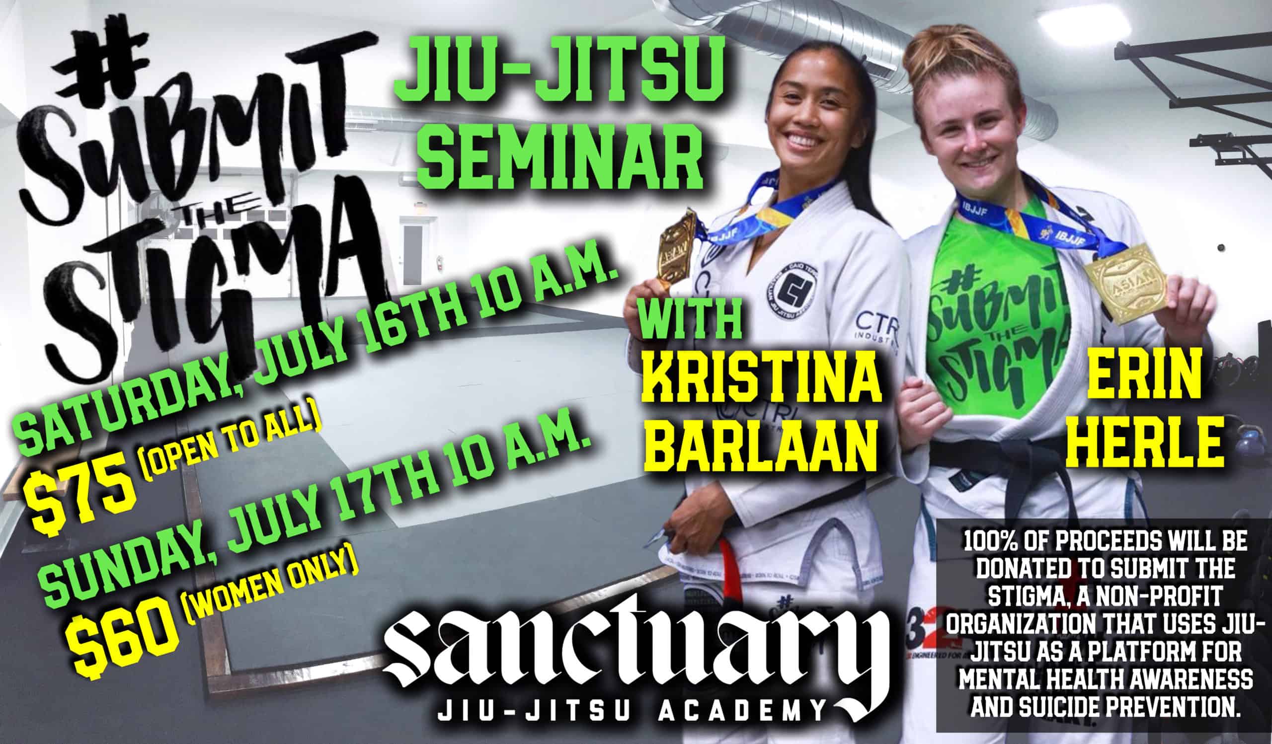 submitthestigma Seminar at Sanctuary Jiu-Jitsu