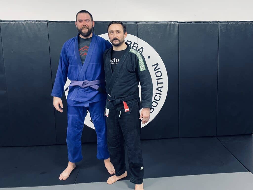 Eric Inman being promoted to Purple Belt on New Years Day. 